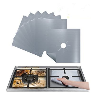 4Pcs Gas Stove Protector Cooker Cover Liner Clean Mat Pad Kitchen Gas Stove Stovetop Protector Kitchen Accessories Utensils