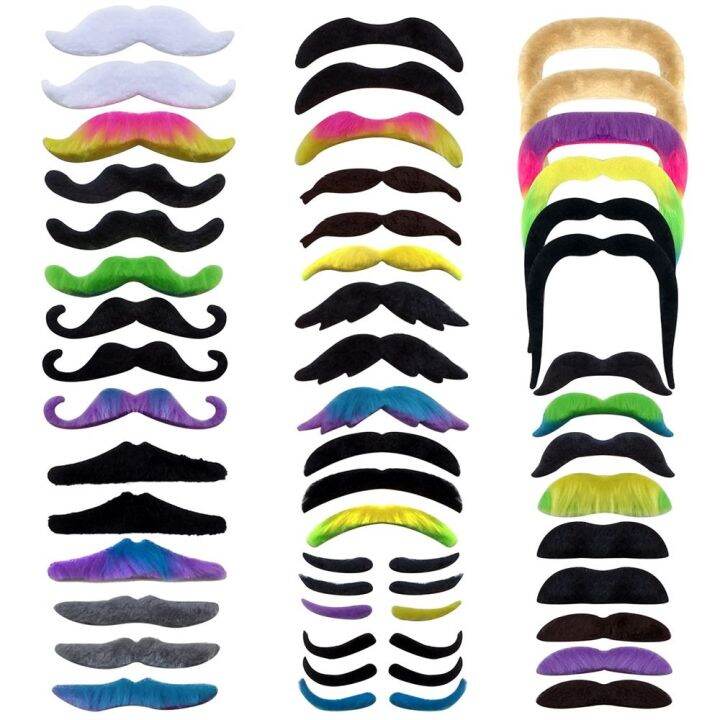 48pcs-self-adhesive-fake-mustaches-novelty-fake-beards-for-kids-and-adults-halloween-masquerade-fiesta-party-supplies