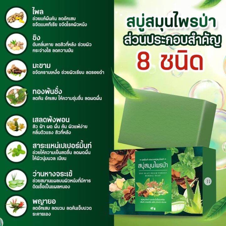 2-ก้อน-99-บาท-สบู่สมุนไพร-sn9-แก้คัน-ลดอาการผิวหนัง-สะเก็ดเงิน-เชื้อรา-มีเก็บเงินปลายทาง-ก้อนละ-65-กรัม-ใช้ได้ทั้งหน้าและตัว-สบู่หน้า-สบู่