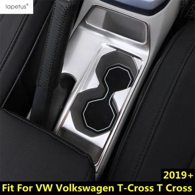 T-Cross 2019-2023กรอบเกียร์ถ้วยน้ำควบคุมส่วนกลางชิ้นส่วนตกแต่งส่วนครอบแผงอุปกรณ์เสริมสำหรับ VW Volkswagen T-Cross T Cross