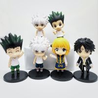 6ชิ้นเซ็ต Hunter X Hunter อะนิเมะรูป Gon freecss killua zoldyck Action FIGURE Hunter X Hunter Curve รูปตุ๊กตาของเล่น