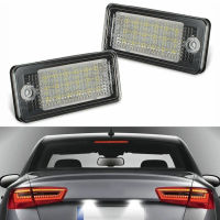 2PCS Car LED License Number Plate Light 18 LEDs Car Led Signal Lamp For Audi A3 A4 S4 B6 B7 A6 A8 Q7 Auto Accessories Bulbs  LEDs HIDs