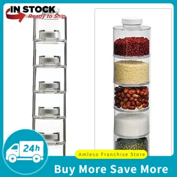 In-Fridge Clear Tall Bins - Stackable Kitchen & Home Storage