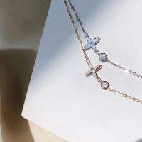 มาใหม่ Fashion necklace สร้อยคอเงินแท้925 เวอร์ชั่นเกาหลีแฟชั่น Style รูปแบบใหม่