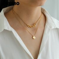 【cw】 DIEYURO 316L Gold Hot Sale Pendant Clavicle Necklace