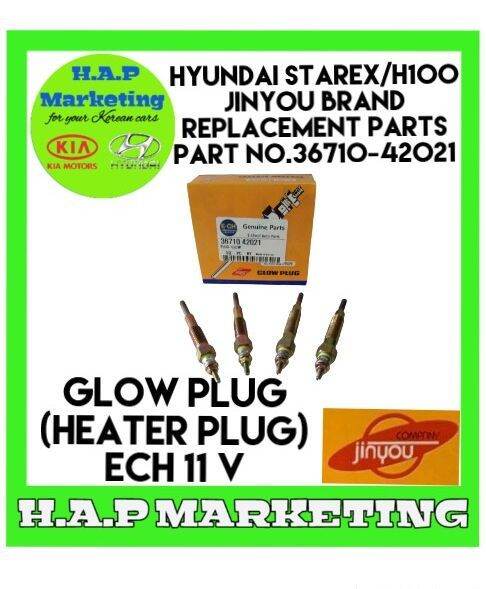 Original Genuine Car Engine Glow Plug 36710-42021 For Hyundai H100 Teracan Libero H-1 I20 Model New Engine Heater Plug For Car