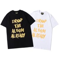 2023 NEWNew Drew เสื้อยืดคอกลมแขนสั้นพิมพ์ลายตัวอักษร