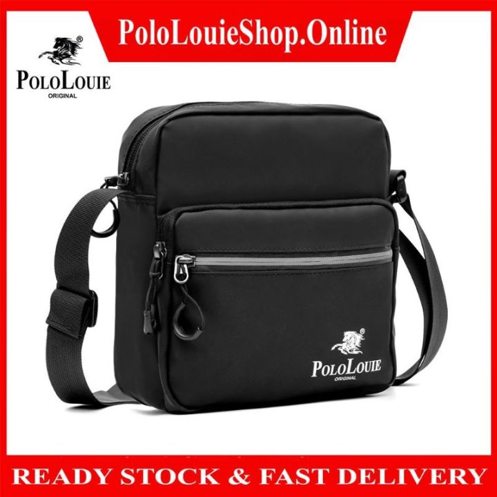 Original Polo Louie Men's Premium Grain Leather Crossbody Bag Water  Resistant Chest Bag Beg Lelaki, Men's Fashion, Bags, Sling Bags on Carousell