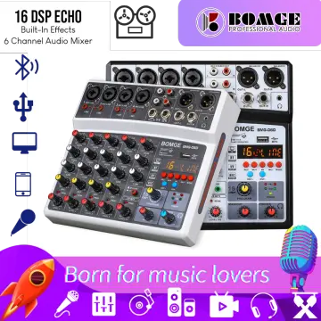 AGM02 Mini 2-Channel Sound Card Mixing Console Digital Audio Mixer 2-band  EQ Built-in 48V Phantom Power 5V USB Powered for Home Studio Recording DJ  Network Live Broadcast Karaoke