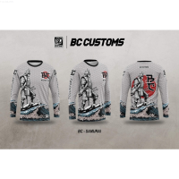 Samurai Warrior Customized Motorcycle Riding Jersey Long sleeve3D Jersey Printed Jersey full sublimation long sleeve T-shirt {in store}