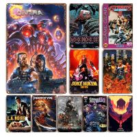 Video Game Metal Tin Sign Cartoon Anime Retro Poster Wall Decor House Home Room Stickers Decorative Plaques Plate Sign
