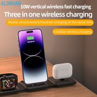 ZZOOI New 3 In 1 Wireless Charger Stand Foldable For iPhone 14 13 12 11 XS XR X 8 Airpods Pro iWatch 8 7 6 Fast Charging Dock Station