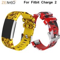 post house7 Sport Printing Silicone watch band For Fitbit Charge 2 Watchband Mens watches Strap bracelet Replacement watches belt Wristband