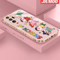 JIUMOO ปลอกสำหรับ Samsung โน๊ต20อัลตร้าเคสสีเทียน Shin-Chan ใหม่กรอบสี่เหลี่ยมพื้นผิวเคสนิ่มซิลิกาเจลกันกระแทกเคสมือถือรวมเลนส์กล้องถ่ายรูปฝาครอบป้องกัน