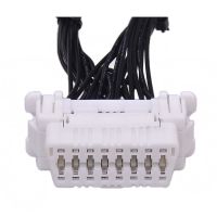 4X 30 CM OBD2 OBDII J1962 Y Cable Connector 16 Pin Splitter Extension Auto Car Extension Cable Adapter