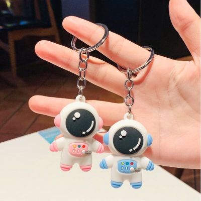 Creative Spaceman Astronaut Doll Keychain Girl Hair Ball Backpack Pendant Couple Doll Ornament Small Gift创意太空人宇航员公仔钥匙扣少女毛球背包挂件情侣公仔挂饰小礼物