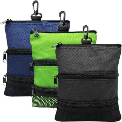 Golf Ball Pouch Golf Valuables Pouch Nylon Ball Bag Fanny Pack With Multiple Pockets And Large Capacity Ideal for Shower Golf Gym Toys Diving upgrade