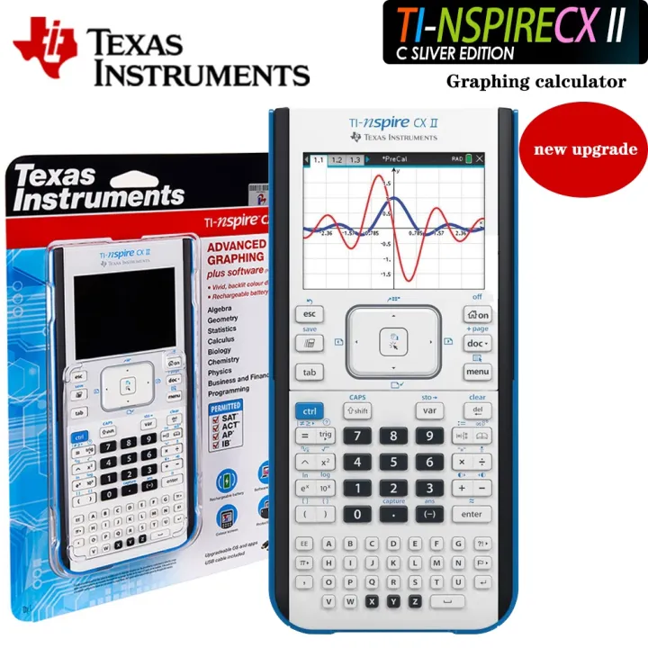 Texas Instruments เครื่องคิดเลขวิทยาศาสตร์ TI-NSPIRE CX II อัพเกรดหน้า ...