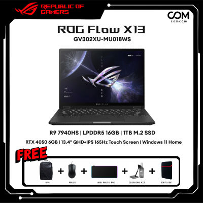 NOTEBOOK (โน้ตบุ๊ค) ASUS ROG FLOW X13 (2023) GV302XU-MU018WS (OFF BLACK) BY COMCOM