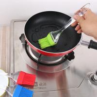 1PC Oil Brush BBQ Brush Baking Cake Pastry Cream Brush Silicone High Temperature Resistant Camping BBQ Brushes Kitchen Utensil