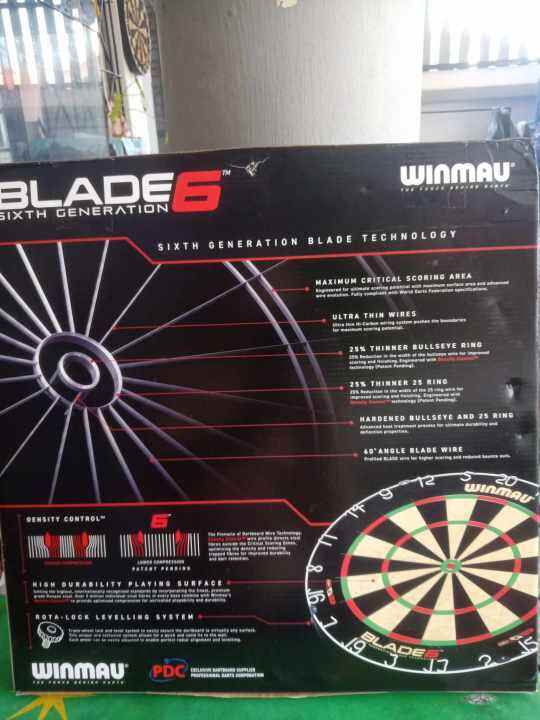 DARTBOARD Winmau Blade 6 Dartboard Lazada.co.th