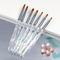 Lootaan Kolinsky Acrylic Nail Brush Good Quality Sable Nail Art Mink Brush Rainbow Gradient UV Gel Builder Manicure Carving Pen