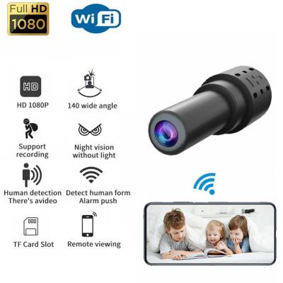 ZZOOI RYRA WiFi Mini Wireless Camera HD 1080p 140 Degrees Wide-angle Motion Detection Infrared Night Vision Remote Control Camera