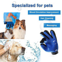 ZK30 Dog Grooming Glove Silicone Cats Brush Comb Deshedding Hair Gloves Dogs Bath Cleaning Supplies Animal Combs