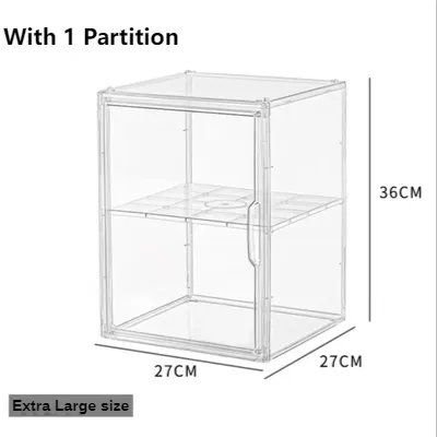 Cutora 1 Pack Clear Handbag Storage Organizers for Closet, Acrylic Handbag  Purse Shoes Toy Display Case, Anti Dust Luxury Stackable Bag Container Box