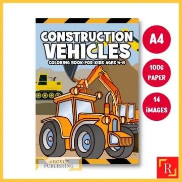 Dot Marker Coloring Book for Kids Ages 4-8 Construction Vehicles