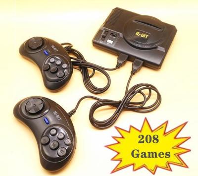 【YP】 TV Video Game Console Sega MegaDrive 16 Bit Games with 208 Different Built-in Gamepads Out