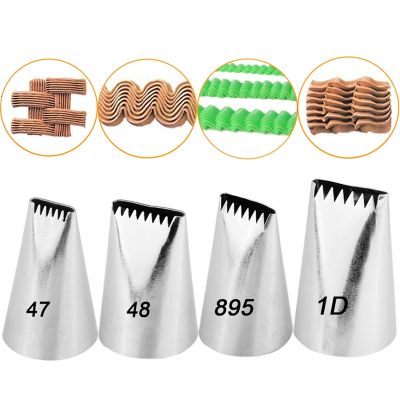 【CC】♘℗  1  47 48 895 1D Decorating Tips Set Pastry Icing Piping Nozzles Row Basket Nozzle