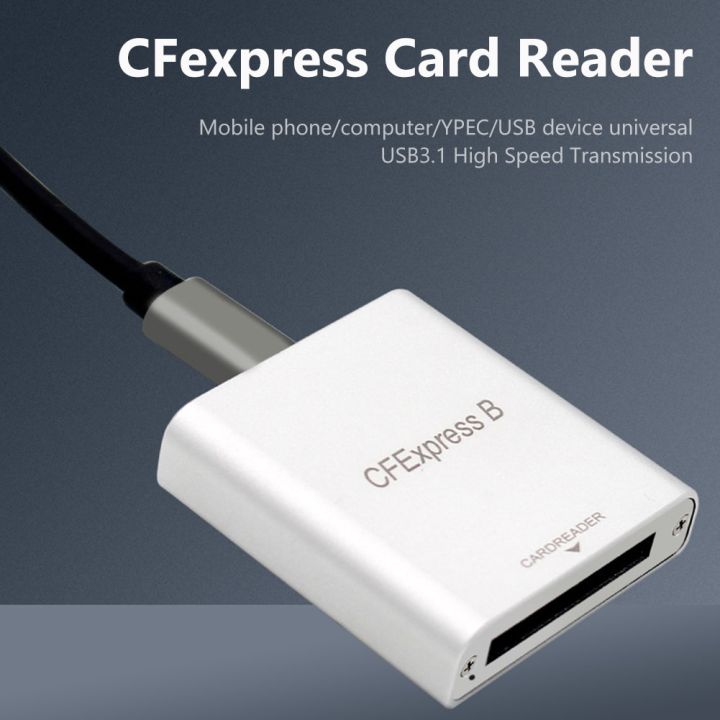 เครื่องอ่านการ์ด-cfexpress-ประเภท-b-แบบเครื่องอ่านการ์ดยูเอสบี-usb3-1-gen2การ์ด10gbp-ประเภท-c-อะแดปเตอร์เมมโมรี่การ์ด-slr-อุปกรณ์เสริมสำหรับแล็ปท็อป-feona