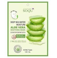 แผ่นมาร์คหน้า โซคิว Soqu Deep Sea Water Moisture Aloe Vera Soothing Mask