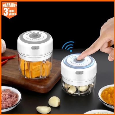 【CW】 Electric Garlic Masher Meat Grinder Durable Food Maker USB Charging Crusher