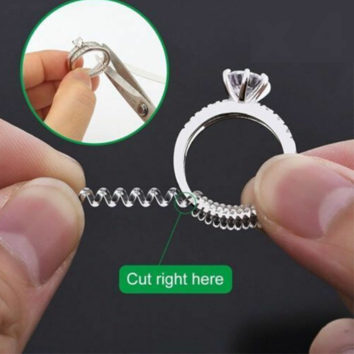 1Set Size Adjustment Clip Transparent Resizer Adjuster Invisible Ring Size  Reducer Ring – the best products in the Joom Geek online store