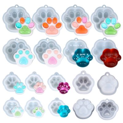【CC】☊◘  Silicone Mold Keychain Pendants Epoxy Resin Mould for Pendant Molds Crafts Jewelry Making Accessories