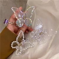 【YF】♘  Transparent Hair Claws Fro Hairpin Fashion Styling Tools Clip Grab Barrettes