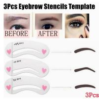 3 Styles/Set Eyebrow Shaper Kit Eyebrow Stencils Shaper Grooming Template Tool Reusable Thrush Card Beauty Accessories