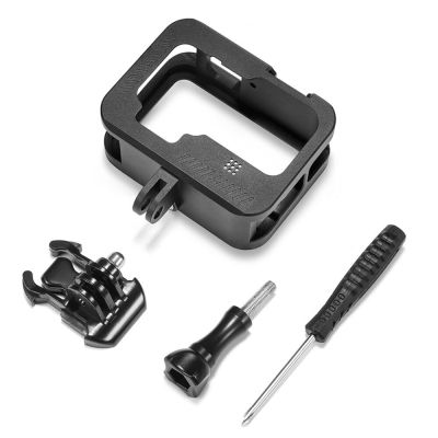 Aluminum Protective Cage Whit Cold shoe Gopro Hero 10 9 Black Hero9 Action Camera Protector for Gopro Hero10 9 Accessories