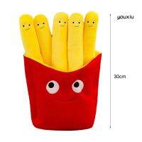 YX-WO Cartoon Simulation Pizza French Fries Design Sofa Pillow Stuffed Plush Doll