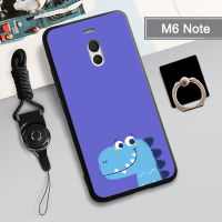 เคส TPU แบบนิ่มสำหรับ Meizu M6โน้ตเคสโทรศัพท์คลุมทั้งหมด INS ป้องกันการตกหล่นกันรอยขีดข่วนฝามีที่ถือวงแหวนโทรศัพท์และเชือก