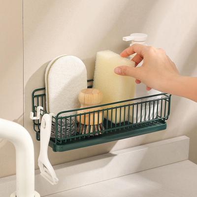 WDClever แปรงที่วางผ้าเช็ดจานอ่างล้างจานแปรงสำหรับสบู่ออแกไนเซอร์แร็คห้องน้ำ