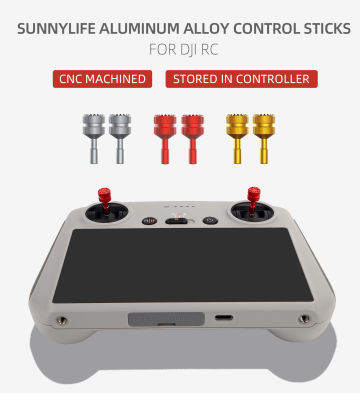 Tangrenshop Aluminum Alloy Thumb Rocker Control Joystick for DJI RC Controller Mini 3 Pro Dr one