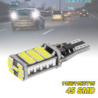 หลอดไหสว่างรอบด้านสำหรับรถยนต์45ชิ้นระบบแคนบัส4014SMD 1156 / 1157 / T15 921 W16W ไฟ LED