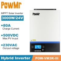 PowMr 3KW Pure Sine Wave Solar Inverter MPPT 80A Solar Panel Charger and AC Charge 230VAC Solar Charge With Bluetooth-Compatible