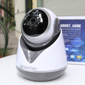 Camera wifi trong nhà Carecam C19Y200 2.0MP Full HD, đàm thoại 2 chiều, xoay 360 độ, hỗ trợ thẻ nhớ lên đến 128G, đèn hồng ngoại xem đêm, xoay theo chiều chuyển động Hàng nhập khẩu