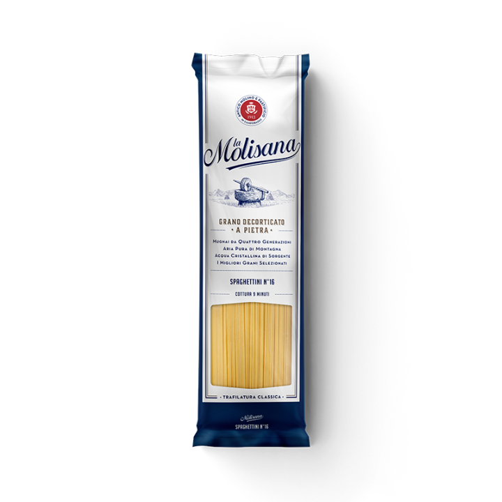 La Molisana Spaghettini no.16 500 g.ลาโมลิซาน่า สปาเก็ตตี้นี่ เบอร์16 500 กรัม