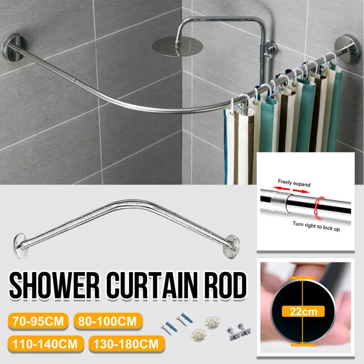 Bathroom Shower Curtain Rod Only, 80 Shower Curtain Rod