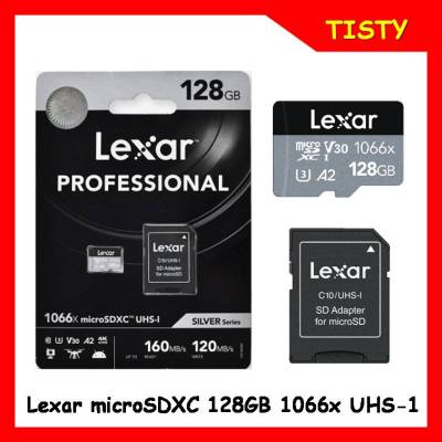 แท้ 100%  Lexar microSDXC 128GB 1066x UHS-I Professional Memory Card Silver Series (Read 160 Write 120MB)